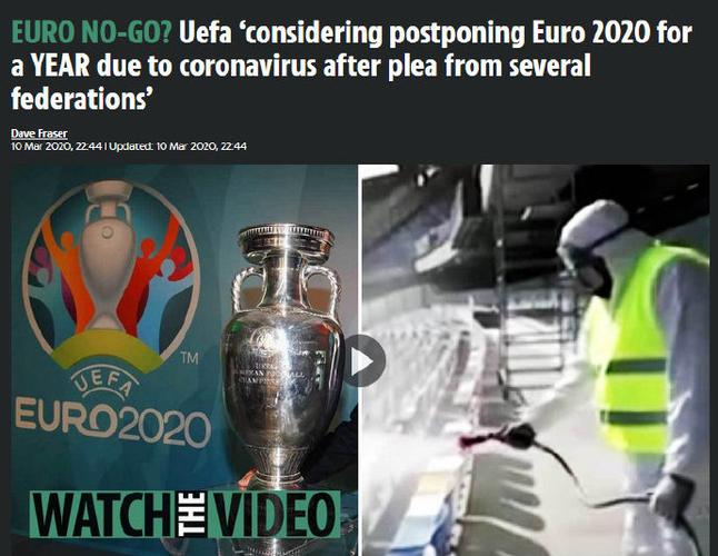 欧洲杯为什么被推迟了一年_欧洲杯为什么暂停